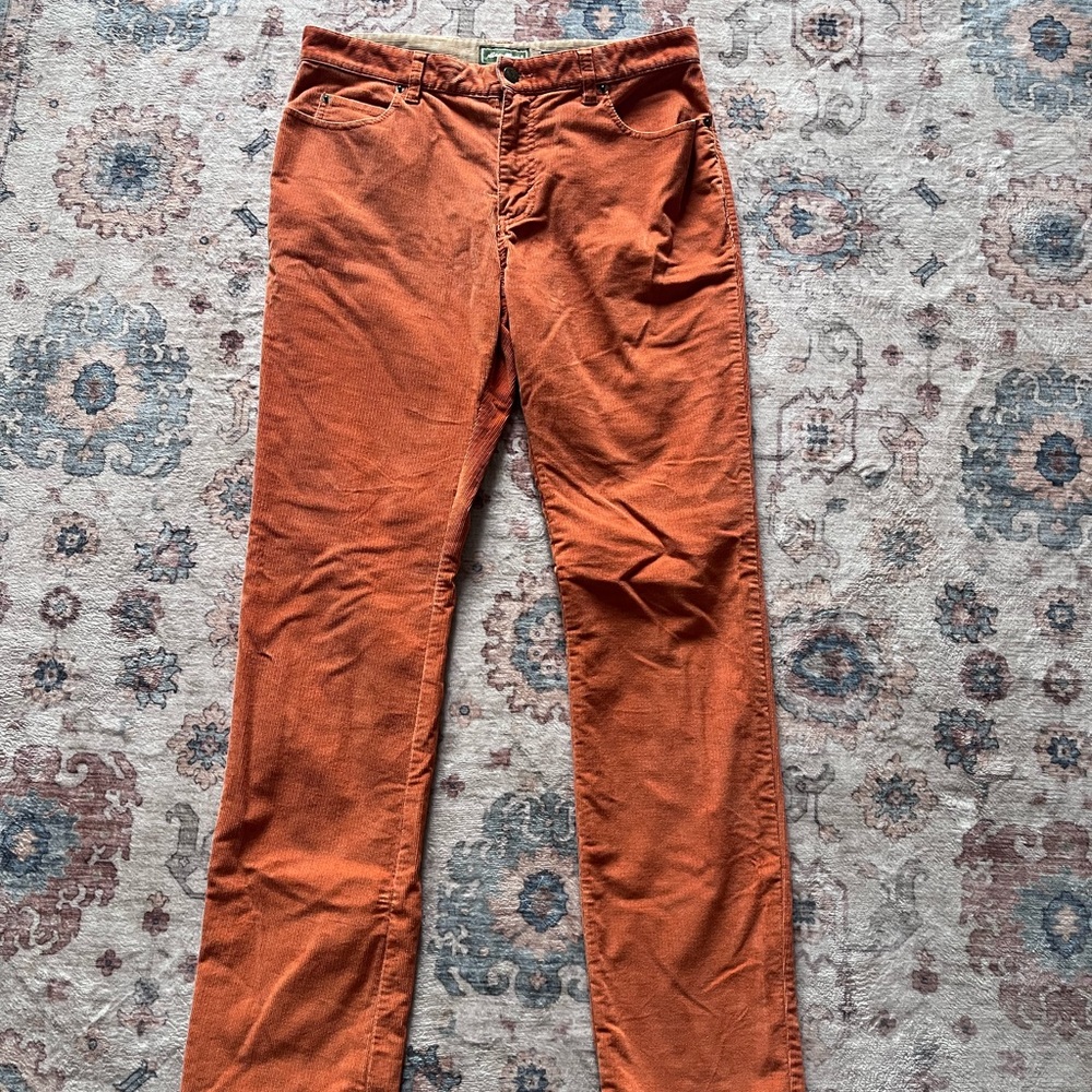 Women’s Eddie Bauer Orange Corduroy Pants